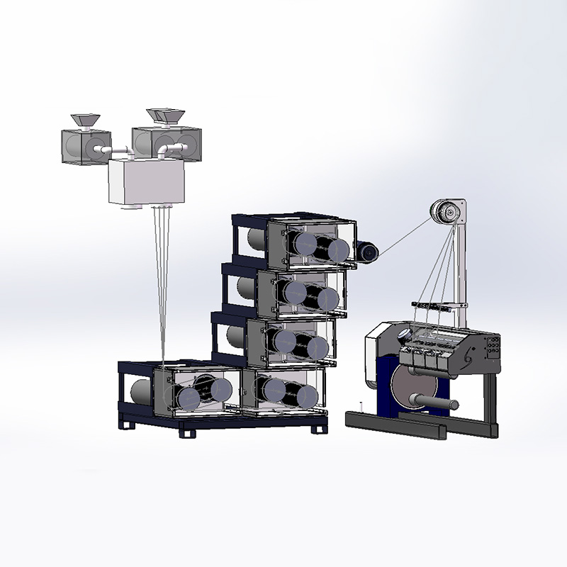 Línea de producción de hilatura industrial con PET, PA, PP u otra materia prima