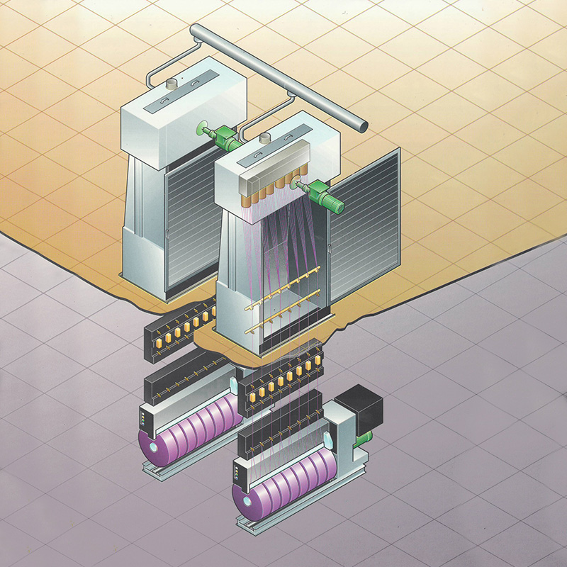 Línea de producción de hilatura HOY con PET, PA, PP u otra materia prima